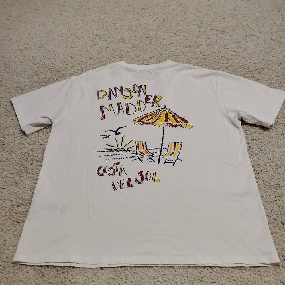 Damson Madder Shirt Women 14 White Costa Del Sol Crew Organic Beach Designer